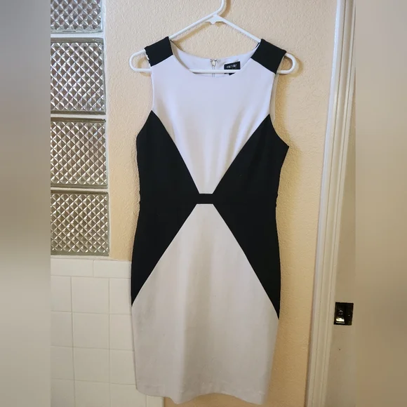 nicole miller black and white dress Black Chain Strapless Choker Dress  Lisa Dean Boutique